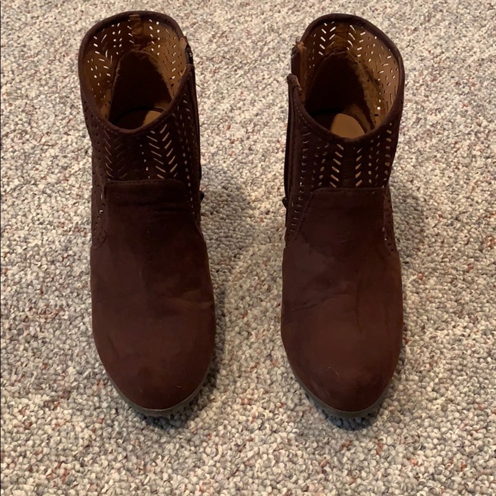 Brown booties